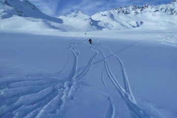 bella neve in discesa