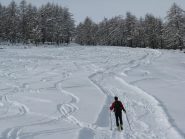 risalita sulla pista