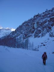 ...durante l'avvicinamento al freddo (-20°)