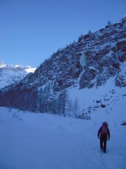 ...durante l'avvicinamento al freddo (-20°)