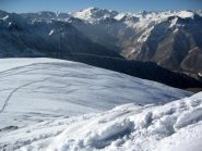 dalla punta i pendii alti