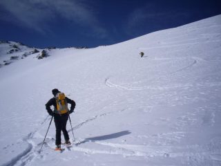 il tratto più interessante della discesa....