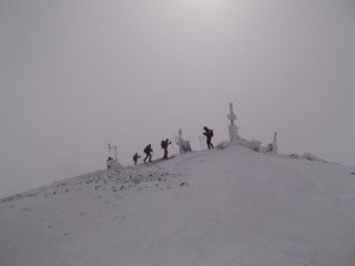 in cima ai Pizzi Deneri