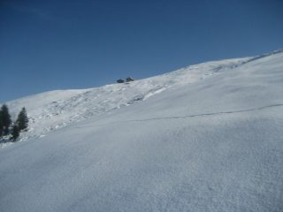 innevamento -insufficiente- fuori dal bosco