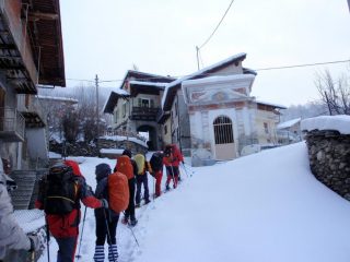 la partenza da San Michele