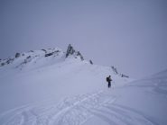 l'arrivo  alla vetta sciistica...