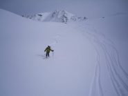 discesa in neve polverosa con ampi spazi  intonsi...