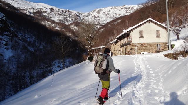 alla partenza all'alpe Valanca