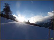 ...il sole cala, la seggiovia e' sempre ferma...