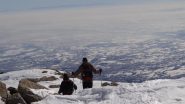 scendendo dal monte Camino