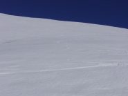 Scendendo su neve trasformata