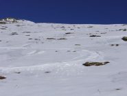 discesa a nordovest su neve primaverile