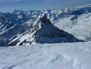 L'Hubschorn visto dal Passo del Breithorn