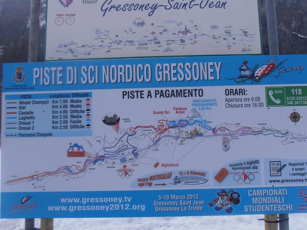 Piste di fondo di Gressoney saint Jean