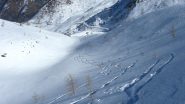 Tratto mediano prima di incrociare la strada.....