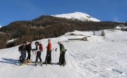 in salita,manto nevoso scarso