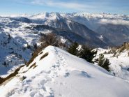 Panorama Ovest dalla cresta dove sono finito