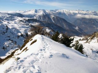Panorama Ovest dalla cresta dove sono finito