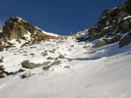 L'ultimo tratto sotto il Colle Carisey che diventa ripido