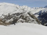 SUllo sfondo Costa Grossière (R.Verde) e Vallone Rochemolles