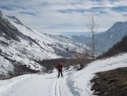 in salita sull'anello delle Cascate di Stroppia