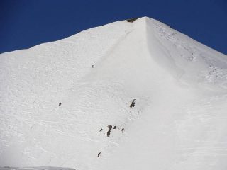 zoom sul pendio sommitale