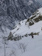 parte mediana in discesa