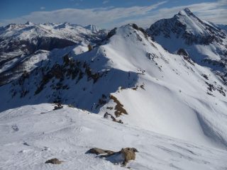 cresta verso la Guglia del Mezzodì