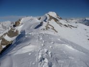 cresta S verso la cima de la Sueur