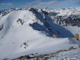 cresta verso la cima de la Sueur