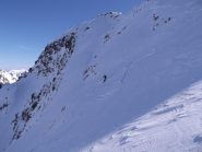 con gli sci dalla cima