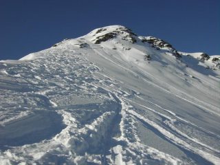 A meta' del pendio sommitale.