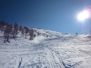 parte alta della salita