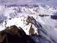 La cresta NW con la Quota 2973.
