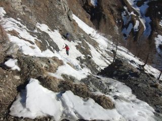 Primo risalto verso Rovine Chatelard  