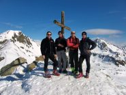 In vetta con i simpatici bergamaschi