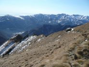 Parte della dorsale salita e alpeggio a 1880 m.