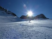 Tratto con neve farinosa ma fondo incostante
