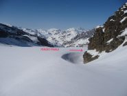 sul ghiacciaio del Source de l'Isere: a destra verso il pendio finale