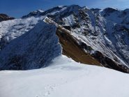 in salita dal colle delle barre