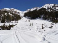 dalla strada si vede già l'itinerario