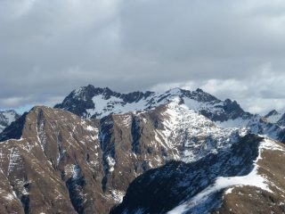 Recastello e Tre Confini dalla cima del Barbarossa.