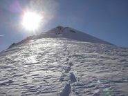 Traccia sulla cresta.