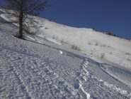 Mia discesa a dx,a sx il canalone preferito dagli sciatori.