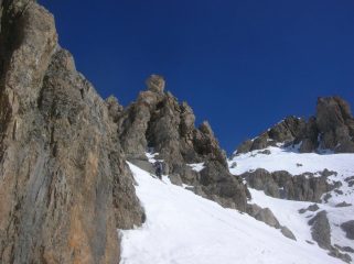 imbocco del canale, ramo di sinistra (salendo)