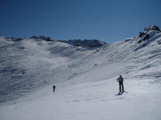 Enrica e Giorgio in salita.