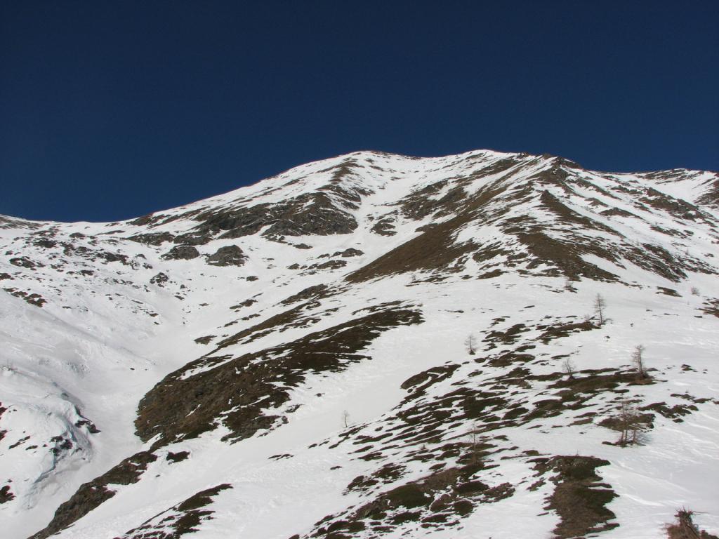 I pendii est del Frappier visti dal poggio a quota 2200m
