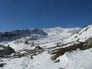 la meta sullo sfondo