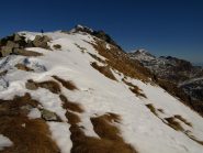 La cresta da Colle Carisey verso Rifugio Coda