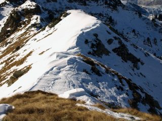 Cresta a Sud-Ovest verso Colle Carisey
